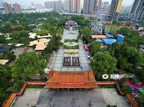 航拍河南洛阳市王城公园 图片 | 轩视界