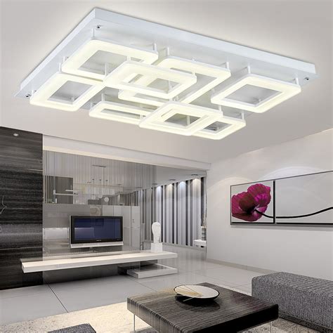 LED吸顶灯客厅灯具大气遥控现代简约长方形房间灯卧室餐厅灯1002