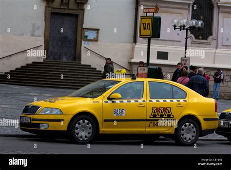 Czech taxi hi-res stock photography and images - Alamy