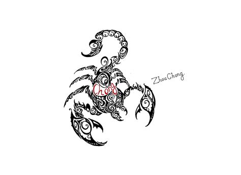 蝎子图案手绘练习|插画|创作习作|虫大虫 - 原创作品 - 站酷 (ZCOOL)