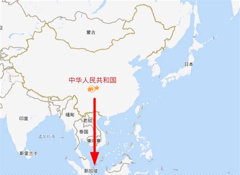 新加坡位置地图图片