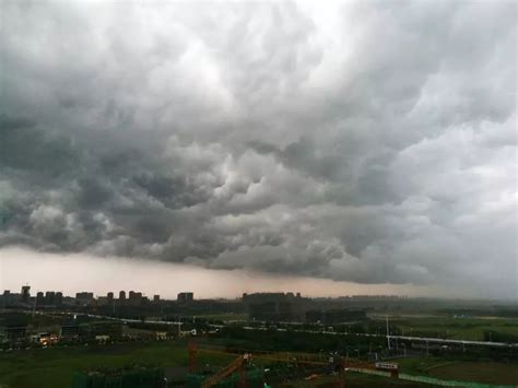 广州乌云压顶 雷雨大风蓝色预警信号生效_金羊网新闻