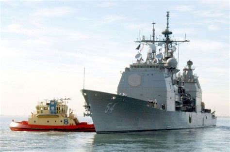 美国海军提康德罗加级巡洋舰邦克山号离开圣迭戈军港__财经头条