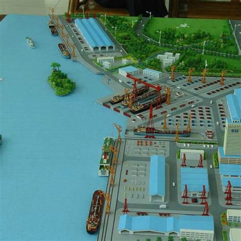 港口物流规划沙盘模型制作案例-卓璟沙盘模型制作公司
