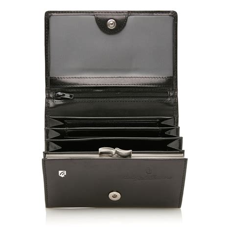 Castelijn & Beerens Dámská kožená peněženka RFID 422121 ZW černá ...