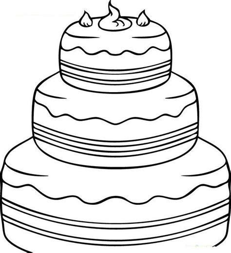 双层生日蛋糕简笔画画法图片步骤🎬小小画家