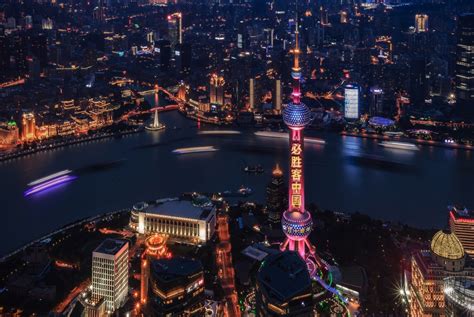 上海东方明珠夜景高清图片下载_红动中国