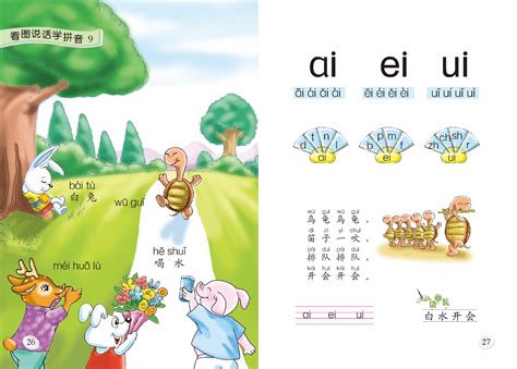 小学一年级语文上册|看图说话学拼音(1-5)