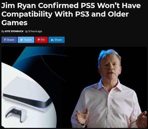 SIE总裁：PS5主机并不兼容PS1/PS2/PS3平台游戏_3DM单机