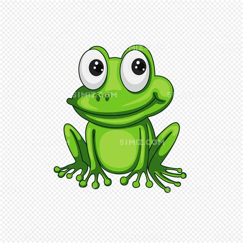 绿色可爱小青蛙卡通插画素材图片免费下载-千库网