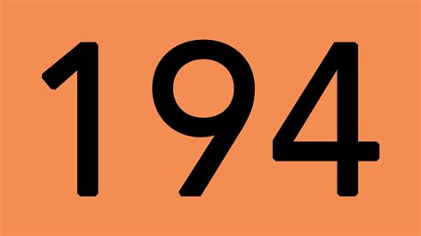 QUE SIGNIFICA EL NÚMERO 194 - Significado de los Números
