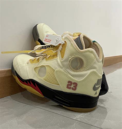 【Jordan乔丹 男士篮球鞋】Air Jordan 5 x Off-white ow AJ5 联名 黑蝉翼 CT8480-001【正品 价格 ...