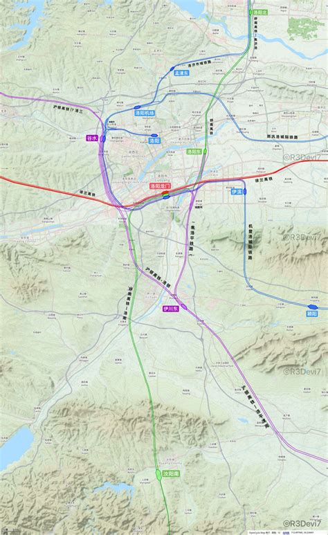 洛阳高铁线路枢纽图（2023-2050） - 洛阳图库 - 洛阳都市圈