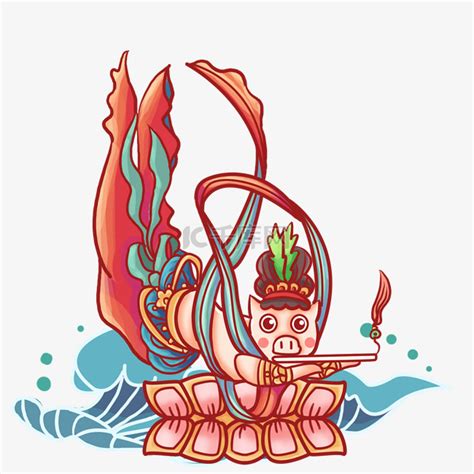 一猪飞天图片