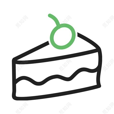 简约简笔画蛋糕图标素材免费下载 - 觅知网