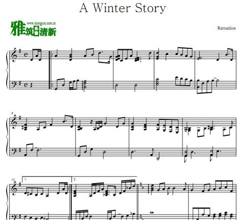 情书 A Winter Story钢琴谱 - 雅筑清新个人博客 雅筑清新乐谱