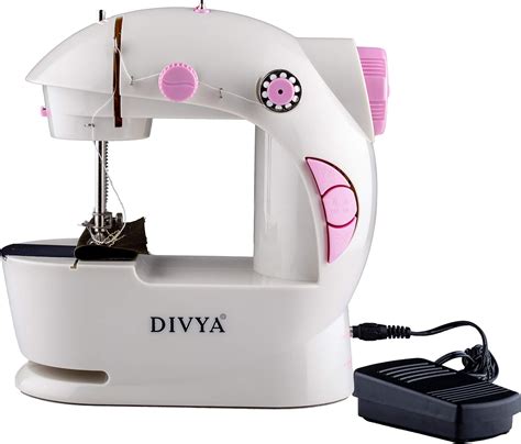 DIVYA 4 in 1 Mini Electric Sewing Machine for Home Tailoring (Mini ...