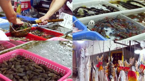 西班牙巴塞罗那传统市场海鲜摊位高清图片下载-正版图片501571657-摄图网