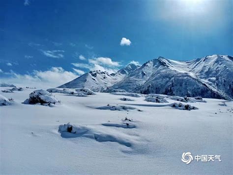 雪后新疆唐布拉草原披上银装 皓然一色-图片频道