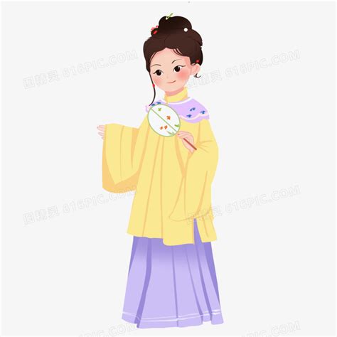 女生古风头像拿扇子的