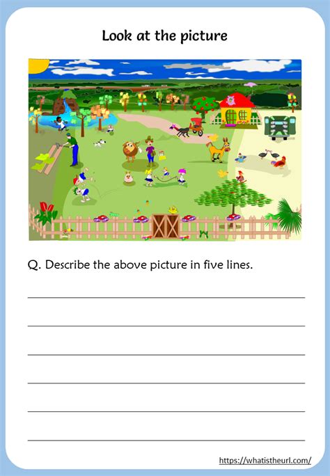 Describe the Picture Worksheets - Your Home Teacher