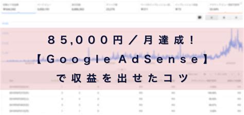 93,000円/月達成【Google AdSense(アドセンス)】で収益を出した方法とコツ – sho-design