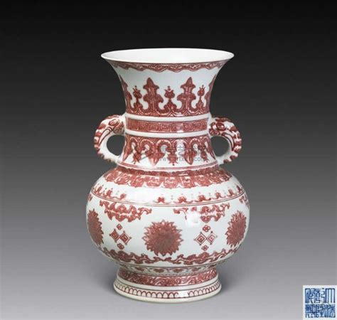 清代釉里红彩瓷艺术作品- 中国风