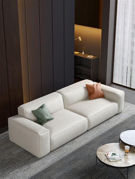 意式极简真皮沙发科技布北欧小户型直排三人四人位现代简约沙发-阿里巴巴