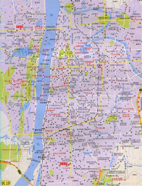 长沙地图 - 2017年最新地图,卫星地图Deto旅游地图网