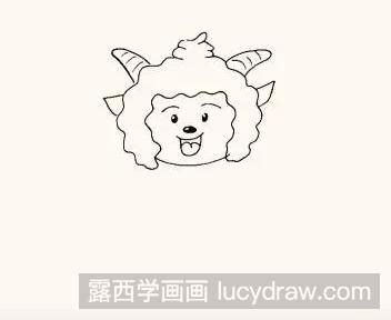 卡通简笔画：懒羊羊的画法-露西学画画
