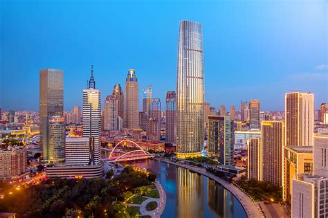 天津城市建筑风光夜景高清图片下载-正版图片500626668-摄图网