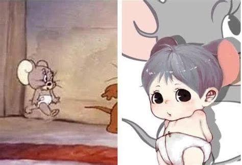 猫和老鼠拟人图片