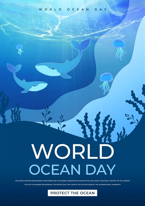 世界海洋日海洋世界海报-世界海洋日海洋世界海报模板-世界海洋日海洋世界海报设计-千库网