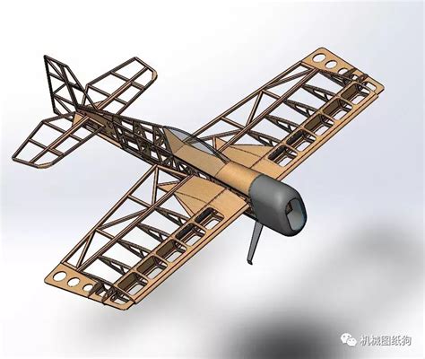 【飞行模型】RC-Modell WF74航模飞机3D数模图纸 Solidworks设计 _SolidWorks-仿真秀干货文章