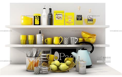 H05-1030厨房咖啡机调料罐3d模型下载-【集简空间】「每日更新」