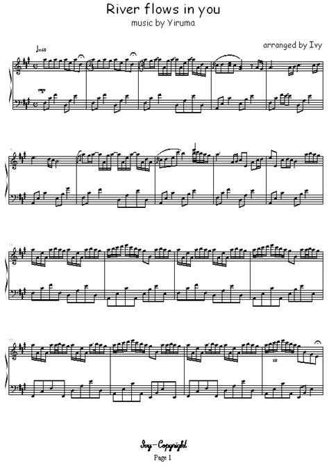 River Flows in You (very easy) Sheet music for Piano (Solo) | Musescore.com