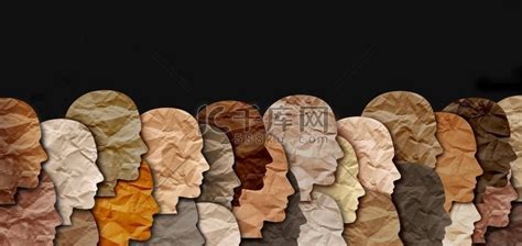 社会多元化，多元文化和多种族的人在一个孤立的白人背景插画图片素材_ID:418299222-Veer图库