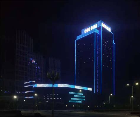 南昌科陆研发中心楼泛光照明工程-江西环鄱景观照明工程有限公司
