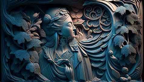 浮雕立体画图片