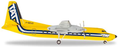 Herpa 558594 TAT Fairchild-Hiller FH-227-F-GCLO Aeroplane Model ...