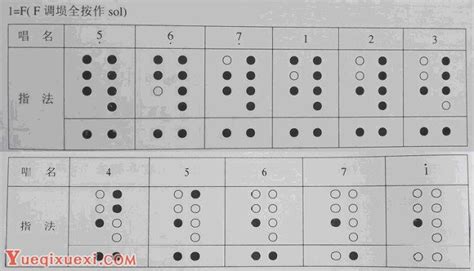 十孔埙指法图表 各种十孔埙的指法表-埙指法 - 乐器学习网