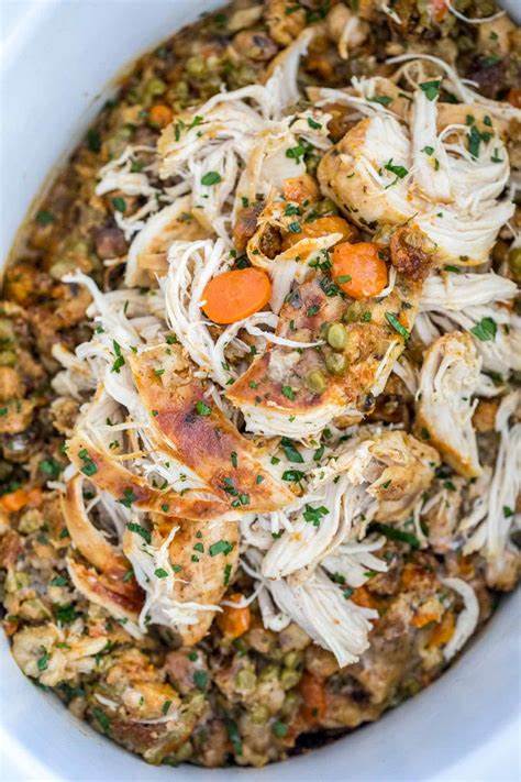 Crockpot Chicken and Stuffing {Ultimate Comfort Food!} - CentsLess Meals