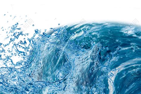 蓝色海浪浪花形状免抠素材图片免费下载-千库网
