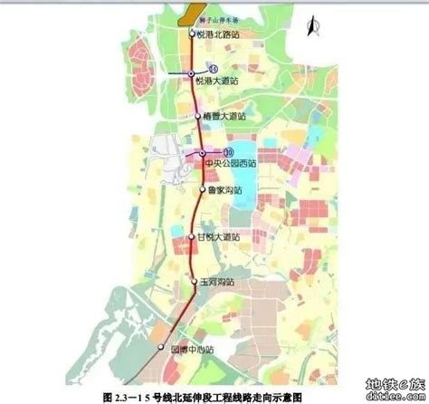 广州地铁8号线北延段支线及东延线线路示意图-蘑菇号