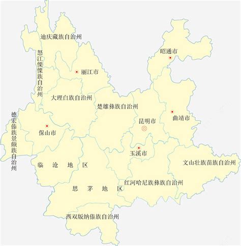 云南行政地图图片