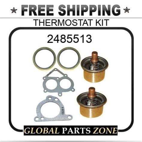 KIT 6 PCS: 2485513 248-5513 THERMOSTAT & SEAL & GASKET for CAT C15 ...