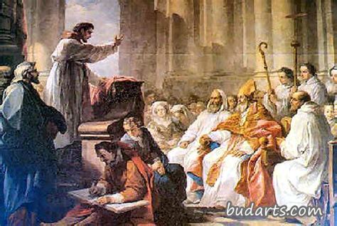 圣奥古斯丁的生活-圣奥古斯丁与捐赠者争论 - 查尔斯-安德烈·凡·卢 - 画园网