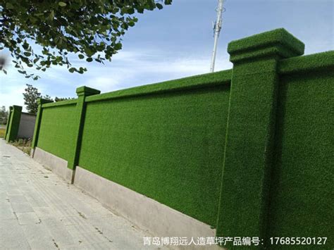彩钢板绿篱围挡人造草坪的细节介绍_制作