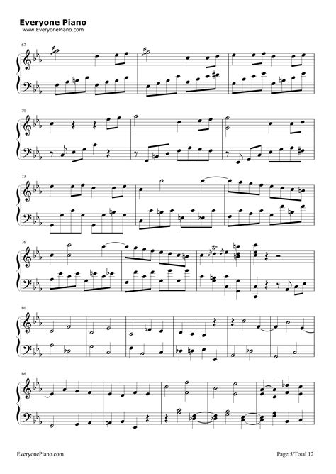 悲怆 奏鸣曲Op 13（第三乐章） 歌谱简谱网