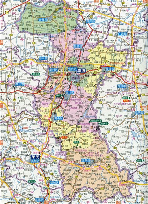 淄博市城区地图|淄博市城区地图全图高清版大图片|旅途风景图片网|www.visacits.com